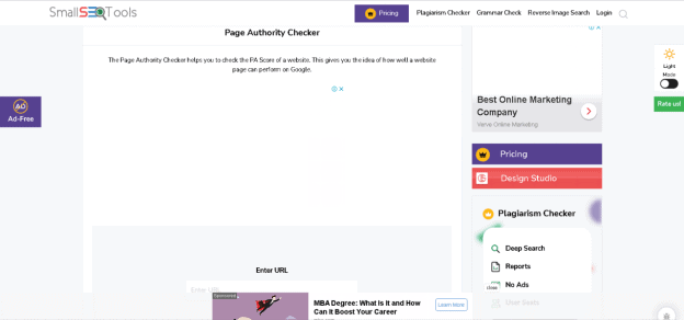 Page Authority Checker