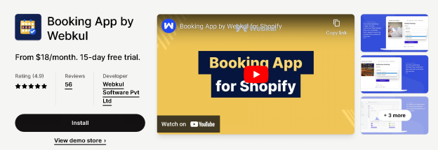 Booking App by Webkul